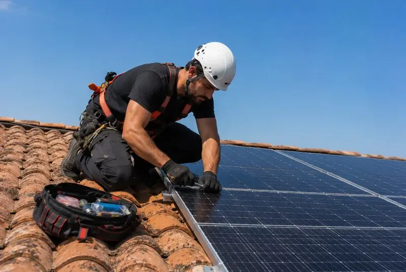 Maintenance et monitoring de panneaux solaires à Couladère